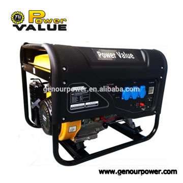 100% copper wire 220V electric start home use gasoline generator 5kw